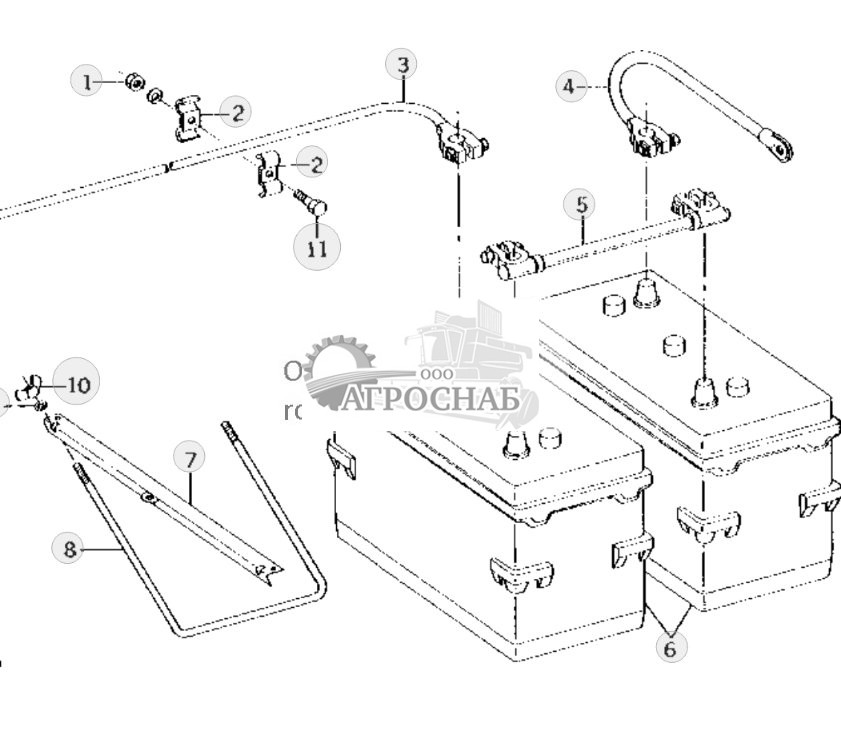 Battery and Battery Cables 